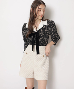 Rirandture(リランドチュール) |ハイウエストベロアショートパンツ