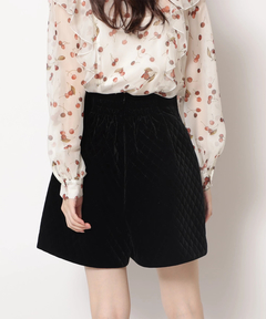 Rirandture(リランドチュール) |ハイウエストベロアショートパンツ