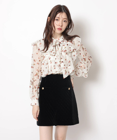 Rirandture(リランドチュール) |ハイウエストベロアショートパンツ