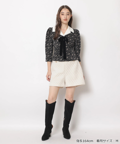 Rirandture(リランドチュール) |ハイウエストベロアショートパンツ