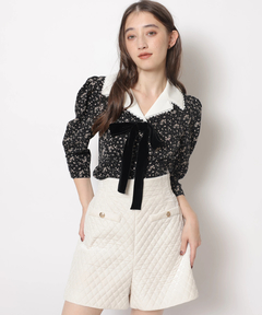 Rirandture(リランドチュール) |ハイウエストベロアショートパンツ