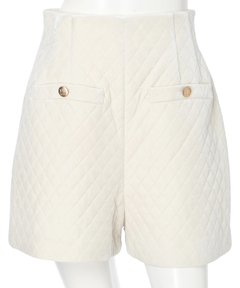 Rirandture(リランドチュール) |ハイウエストベロアショートパンツ