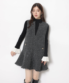 スタッフコーディネート】ツィードフレアヘムジャンスカ｜tomo｜Arpege