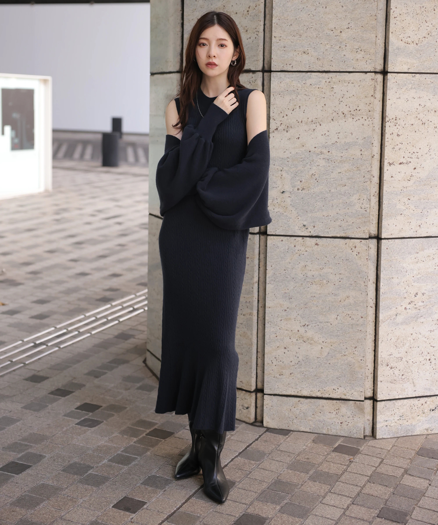 WEB LIMITED]4WAYケーブルワンピースSET | ワンピース | Rirandture