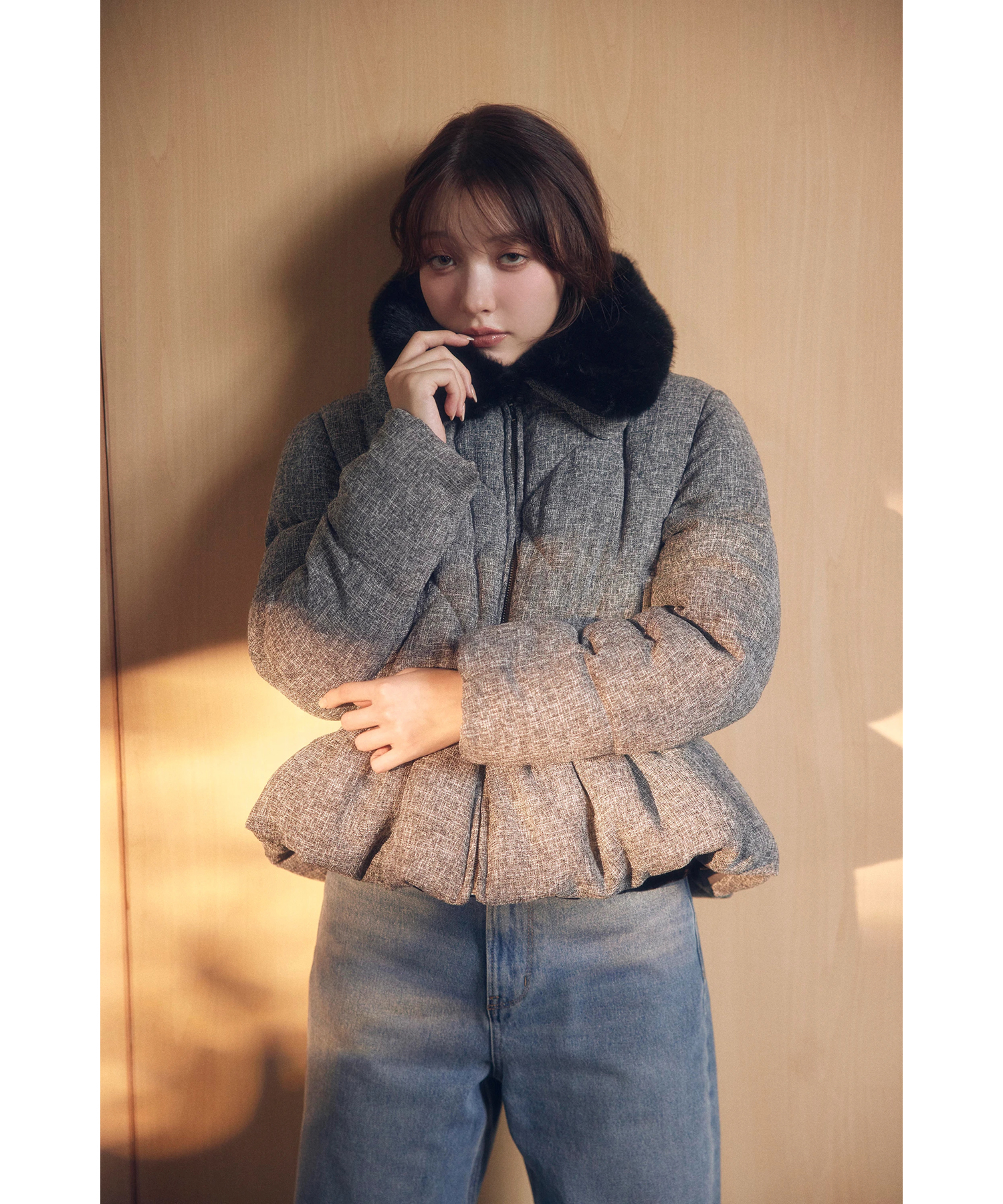 ファーカラー中綿ジャケット | コート | Rirandture（リランドチュール