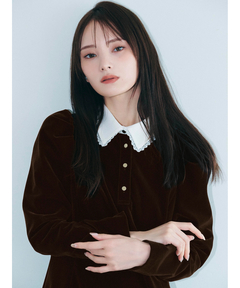 Rirandture(リランドチュール) |ベルベットカラーミニワンピース