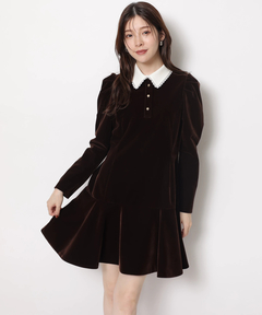 Rirandture(リランドチュール) |ベルベットカラーミニワンピース