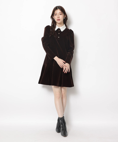 Rirandture(リランドチュール) |ベルベットカラーミニワンピース