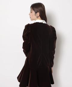 Rirandture(リランドチュール) |ベルベットカラーミニワンピース