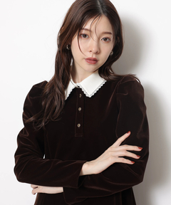 Rirandture(リランドチュール) |ベルベットカラーミニワンピース