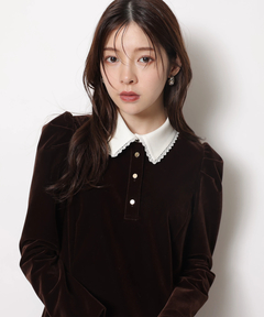 Rirandture(リランドチュール) |ベルベットカラーミニワンピース