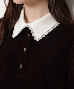 Rirandture(リランドチュール) |ベルベットカラーミニワンピース