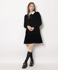 Rirandture(リランドチュール) |ベルベットカラーミニワンピース