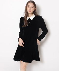 Rirandture(リランドチュール) |ベルベットカラーミニワンピース