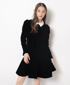 Rirandture(リランドチュール) |ベルベットカラーミニワンピース
