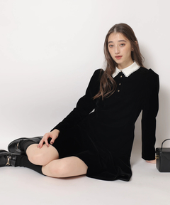 Rirandture(リランドチュール) |ベルベットカラーミニワンピース