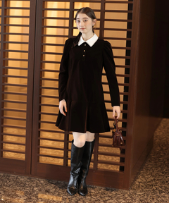 Rirandture(リランドチュール) |ベルベットカラーミニワンピース