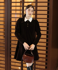 Rirandture(リランドチュール) |ベルベットカラーミニワンピース