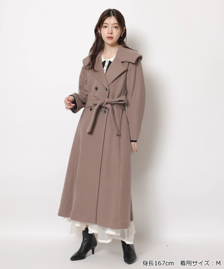 ワイドカラーバックフレアコート | コート | Rirandture（リランド