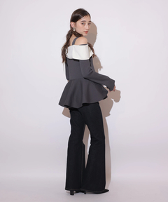 Rirandture(リランドチュール) |[WEB LIMITED]オフショルリボンドッキングニット