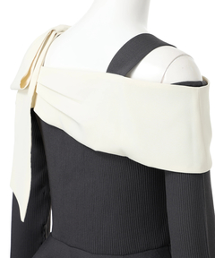 Rirandture(リランドチュール) |[WEB LIMITED]オフショルリボンドッキングニット