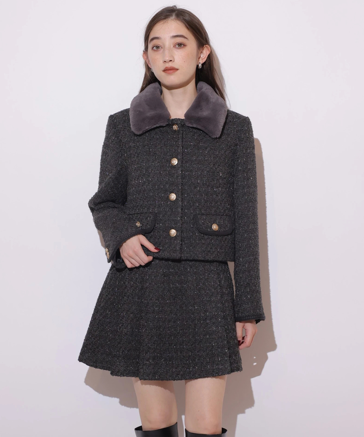 ビット付ツィードミニスカート | スカート | Rirandture（リランド