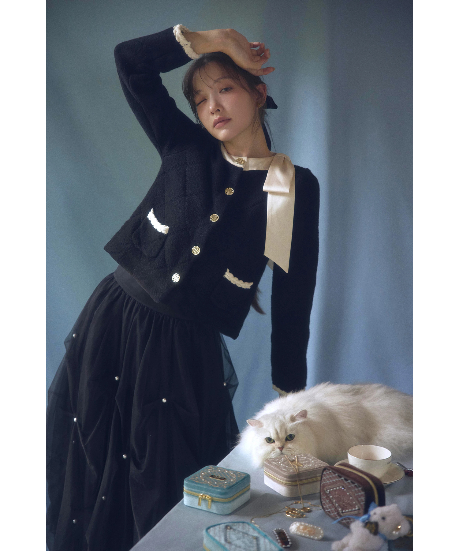 パールタッキングチュールスカート | スカート | Rirandture（リランド