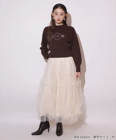 Rirandture(リランドチュール) |パールタッキングチュールスカート