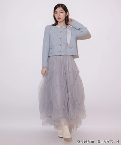 Rirandture(リランドチュール) |パールタッキングチュールスカート