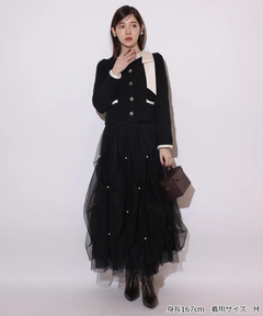 Rirandture(リランドチュール) |パールタッキングチュールスカート
