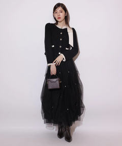 Rirandture(リランドチュール) |パールタッキングチュールスカート