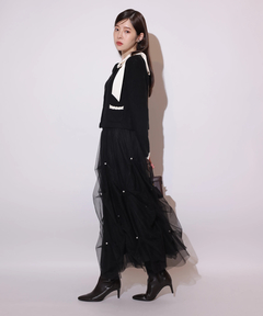 Rirandture(リランドチュール) |パールタッキングチュールスカート