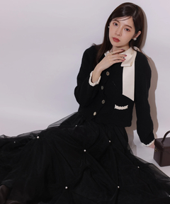 Rirandture(リランドチュール) |パールタッキングチュールスカート