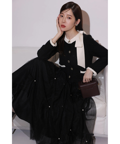 Rirandture(リランドチュール) |パールタッキングチュールスカート