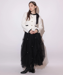 Rirandture(リランドチュール) |パールタッキングチュールスカート