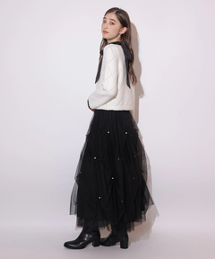 Rirandture(リランドチュール) |パールタッキングチュールスカート