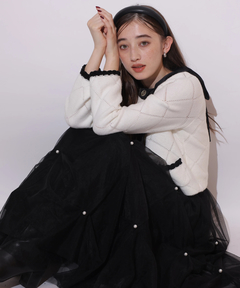 Rirandture(リランドチュール) |パールタッキングチュールスカート