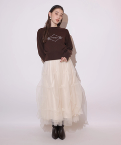 Rirandture(リランドチュール) |パールタッキングチュールスカート