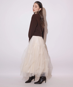 Rirandture(リランドチュール) |パールタッキングチュールスカート