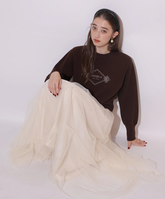 Rirandture(リランドチュール) |パールタッキングチュールスカート