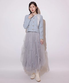 Rirandture(リランドチュール) |パールタッキングチュールスカート