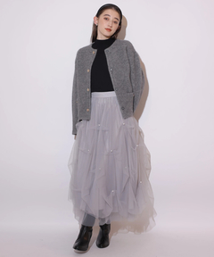 Rirandture(リランドチュール) |パールタッキングチュールスカート