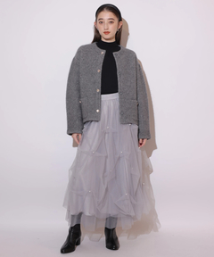 Rirandture(リランドチュール) |パールタッキングチュールスカート