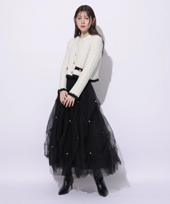 Rirandture(リランドチュール) |パールタッキングチュールスカート