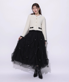 Rirandture(リランドチュール) |パールタッキングチュールスカート