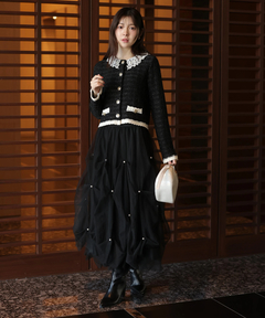 Rirandture(リランドチュール) |パールタッキングチュールスカート