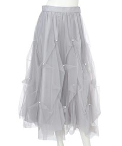 Rirandture(リランドチュール) |パールタッキングチュールスカート