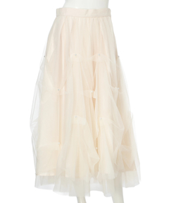 Rirandture(リランドチュール) |パールタッキングチュールスカート