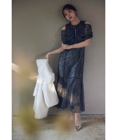 Rirandture(リランドチュール) |オフショルレースマーメイドワンピース