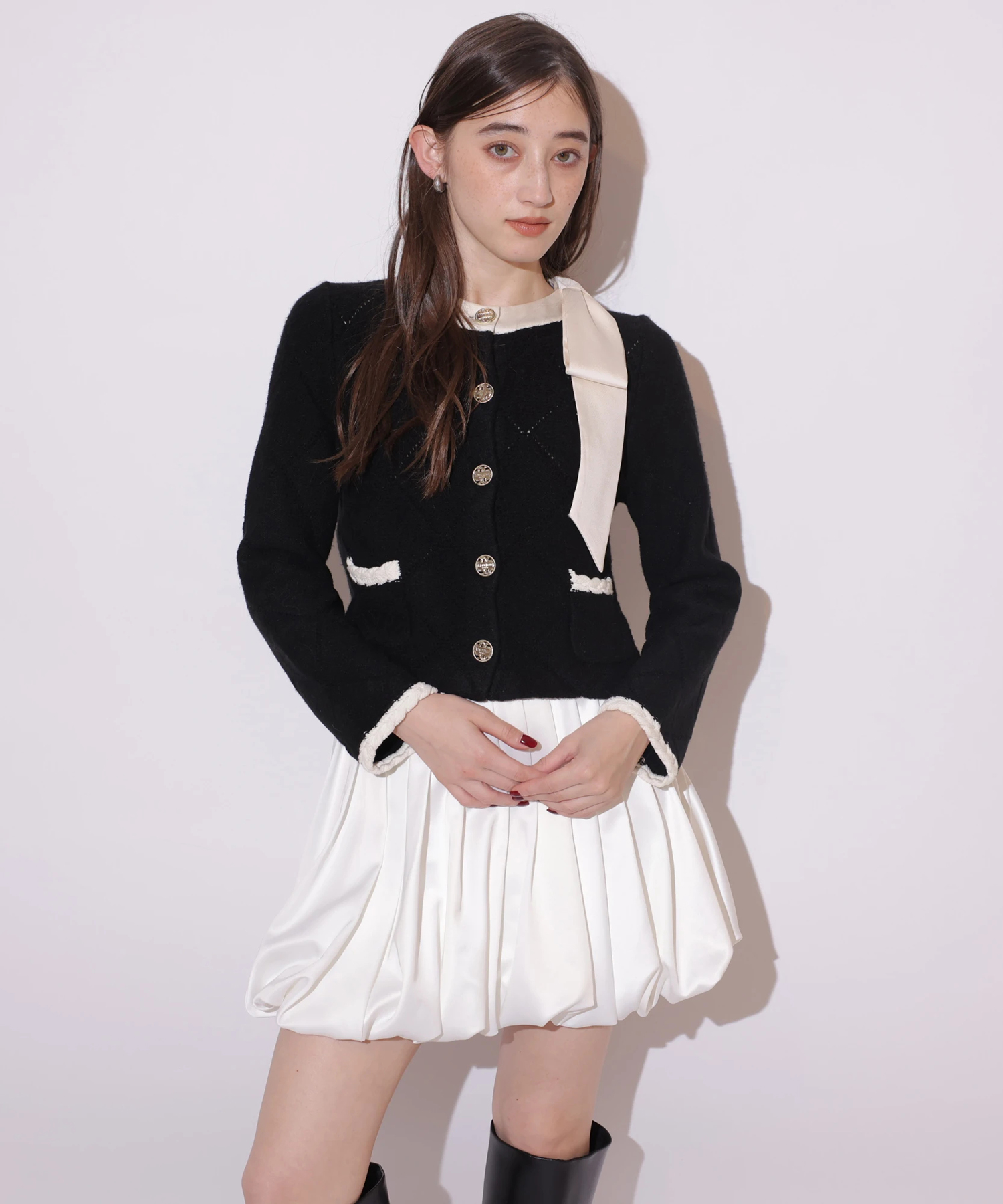 サテンバルーンミニスカート | スカート | Rirandture（リランド